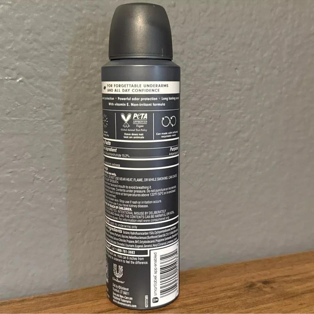 Dove Men Care Dry Spray Antiperspirant 72HR Morning Fresco Scent 3.8 oz